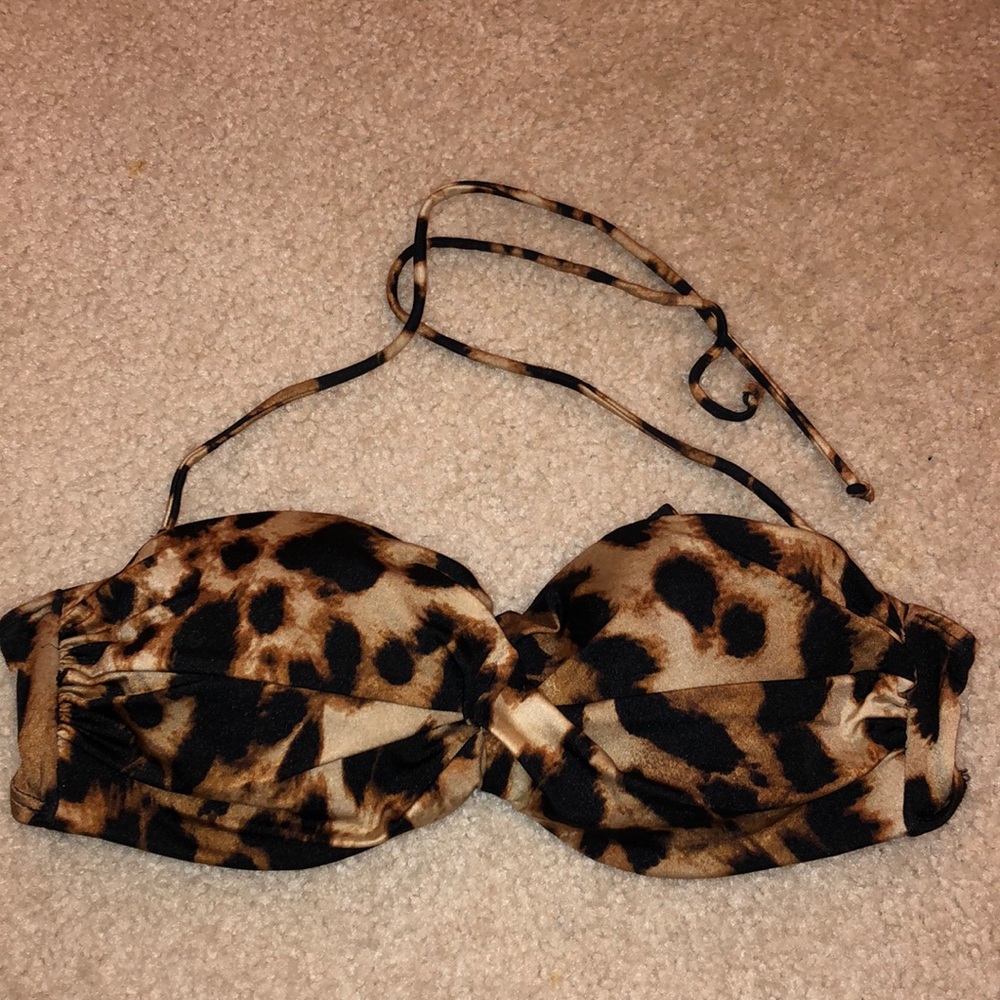 Victoria secret animal print  swim top 34C